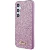 Guess GUHCS24SHGGSHU S24 S921 fioletowy/purple hardcase Glitter Script